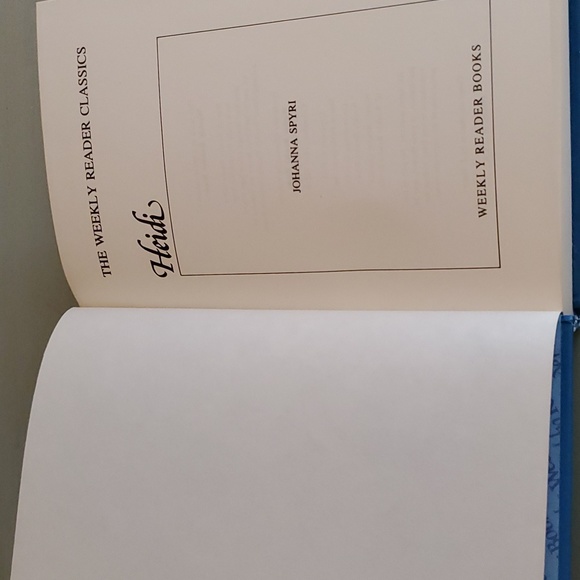 Vintage 1983, Heidi - "The Weekly Reader Classic" Series, Hardcover - Picture 3 of 12